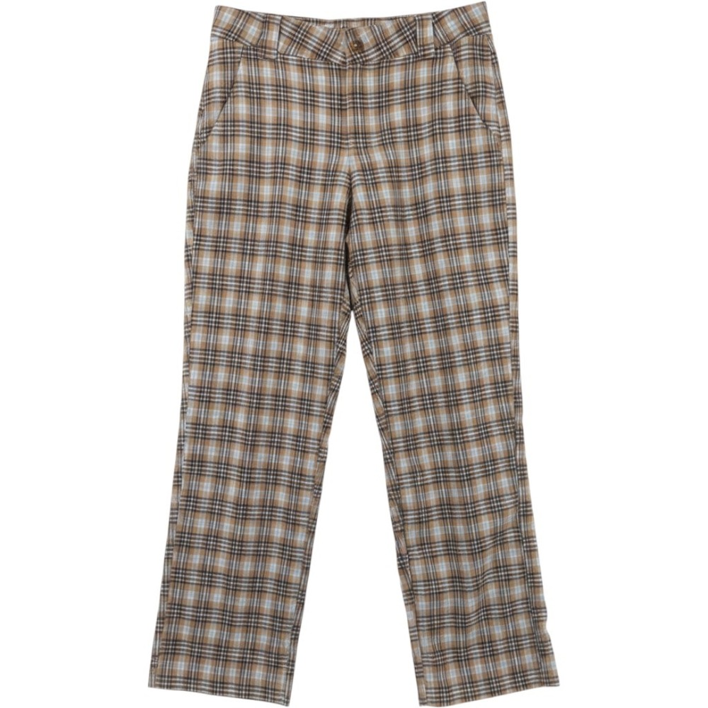 Hollister High-Rise‎ Baggy Pants 30 Brown Plaid Dark Academia Preppy Aesthetic